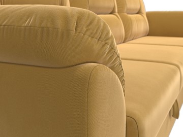 Угловой диван для гостиной Бостон, Желтый (микровельвет) в Петрозаводске - предосмотр 5
