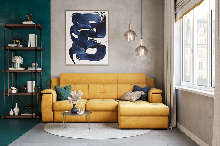 Угловой диван Бруклин с оттоманкой в Петрозаводске - изображение 7