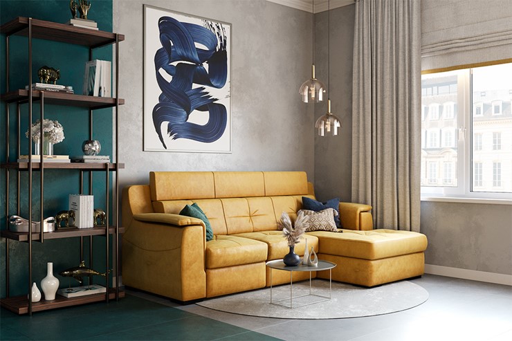 Угловой диван Бруклин с оттоманкой в Петрозаводске - изображение 8