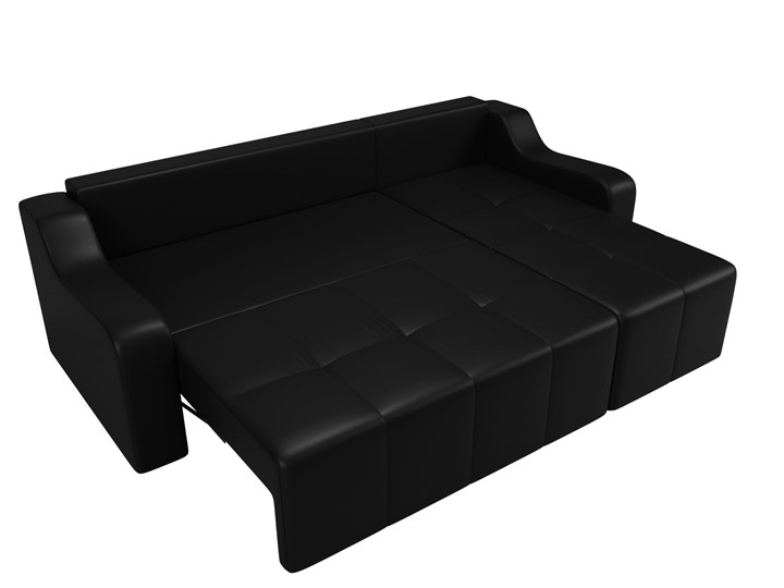 Угловой диван для гостиной Элида, Черный (экокожа) в Петрозаводске - изображение 7