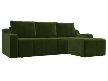 Угловой раскладной диван Элида, Зеленый (микровельвет) в Петрозаводске