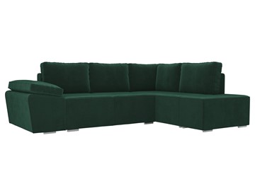 Угловой диван для гостиной Хавьер, Зеленый (велюр) в Петрозаводске