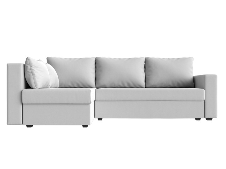 Угловой раскладной диван Мансберг, Белый (Экокожа) в Петрозаводске - изображение 8