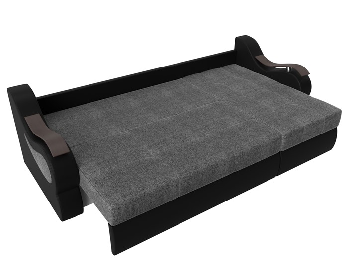 Угловой диван Меркурий, Серый/черный (рогожка/экокожа) в Петрозаводске - изображение 5