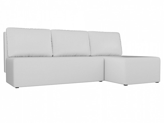 Угловой диван Поло, Белый (экокожа) в Петрозаводске - изображение