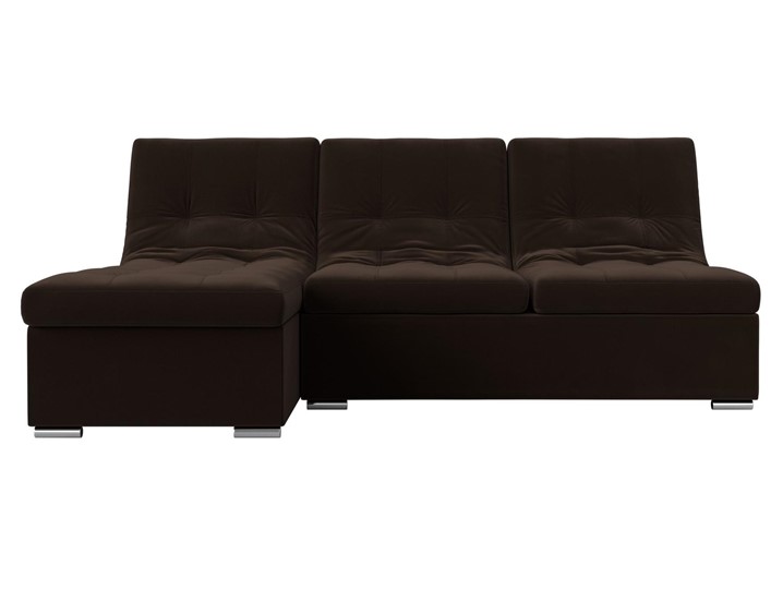 Угловой диван Релакс, коричневый (микровельвет) в Петрозаводске - изображение 5