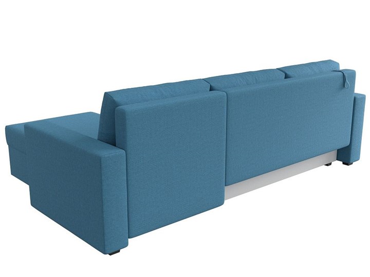 Угловой диван с оттоманкой Траумберг Лайт, Амур голубой (Рогожка) в Петрозаводске - изображение 5