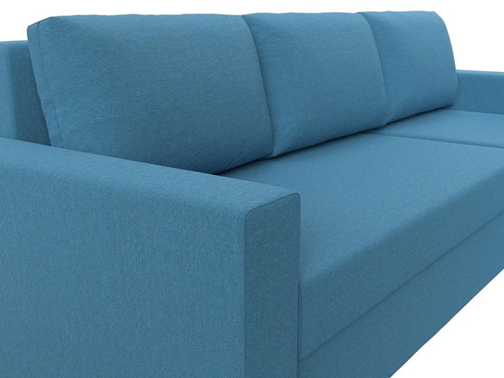 Угловой диван с оттоманкой Траумберг Лайт, Амур голубой (Рогожка) в Петрозаводске - изображение 6