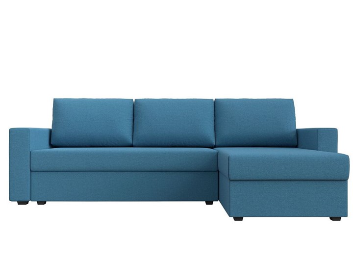 Угловой диван с оттоманкой Траумберг Лайт, Амур голубой (Рогожка) в Петрозаводске - изображение 8