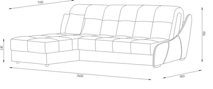 Угловой диван Токио (НПБ) в Петрозаводске - изображение 1