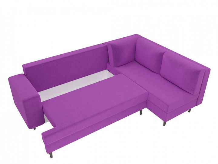 Угловой диван Сильвана, Фиолетовый (вельвет) в Петрозаводске - изображение 5