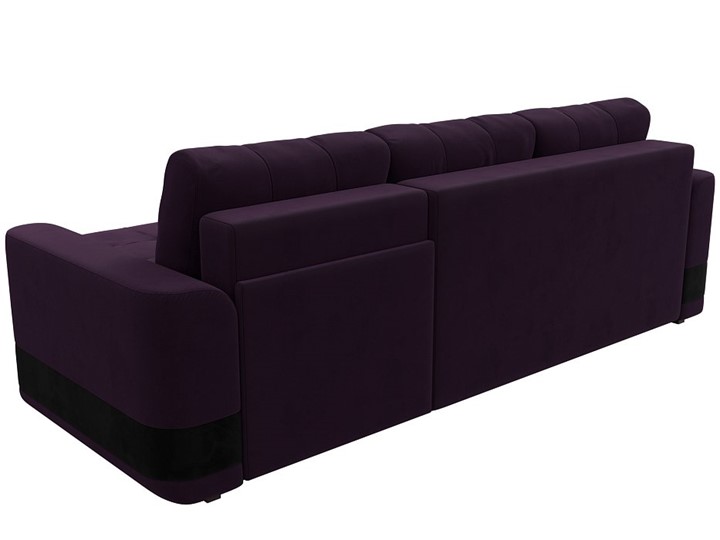 Угловой диван Честер, Фиолетовый/черный (велюр) в Петрозаводске - изображение 8
