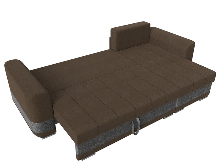 Угловой диван Честер, Коричневый/серый (рогожка) в Петрозаводске - изображение 7