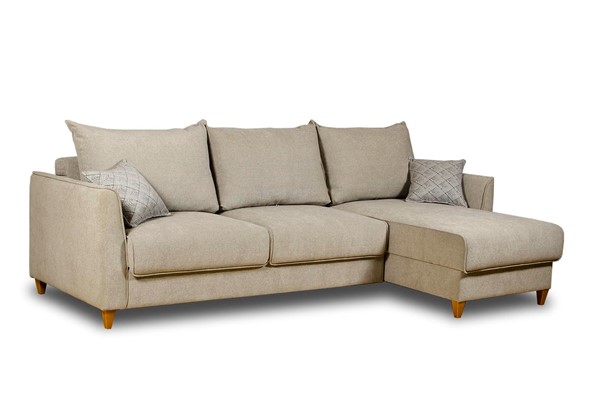 Угловой диван с оттоманкой SLIM LUX 2680х1700 мм в Петрозаводске - изображение