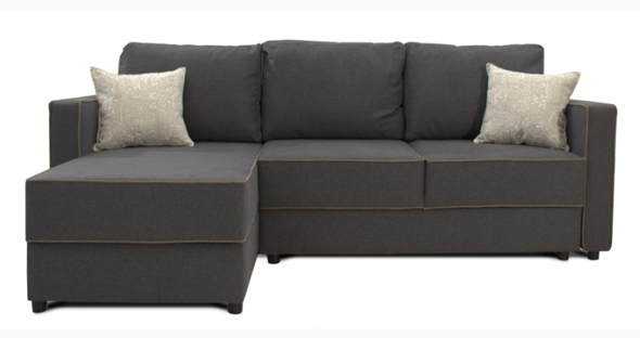 Угловой диван Jordan (Uno grey+Atrium01+Uno cottun) в Петрозаводске - изображение