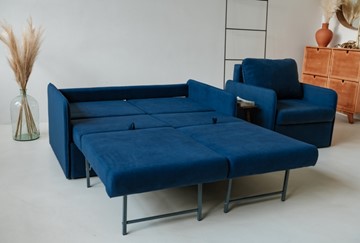Комплект мебели Амира синий диван + кресло в Петрозаводске - предосмотр 3