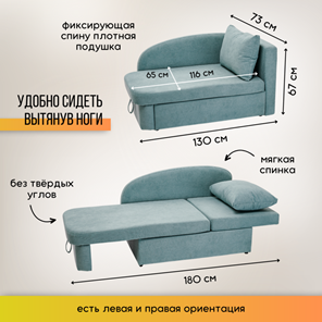 Мягкий диван левый Тедди мятный в Петрозаводске - предосмотр 18