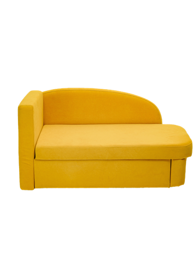 Мягкий диван левый Тедди желтый в Петрозаводске - изображение 1