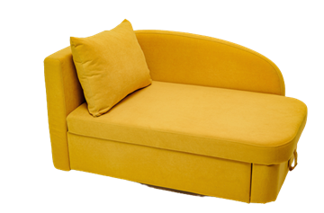 Мягкий диван левый Тедди желтый в Петрозаводске