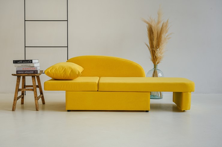 Мягкий диван левый Тедди желтый в Петрозаводске - изображение 20