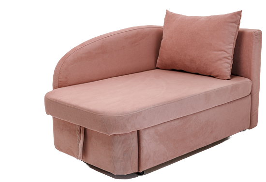 Мягкий диван правый Тедди розовый в Петрозаводске - изображение