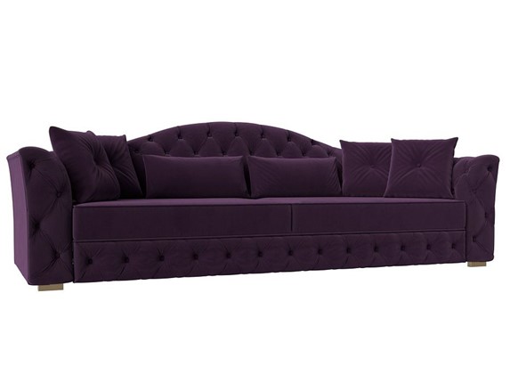 Прямой диван Артис, Фиолетовый (велюр) в Петрозаводске - изображение