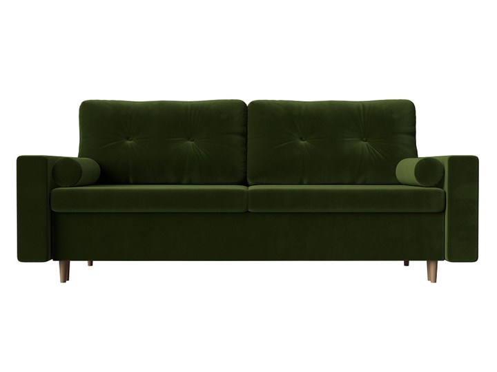 Прямой диван Белфаст, Зеленый (микровельвет) в Петрозаводске - изображение 1