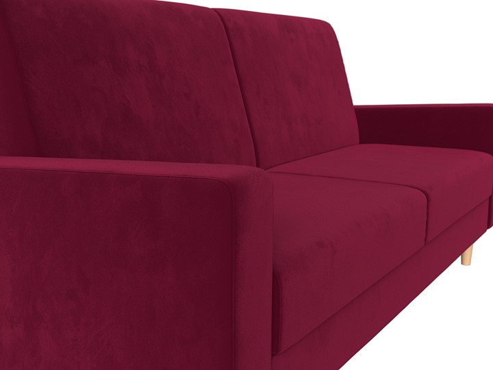 Прямой диван Бонн, Бордовый (микровельвет) в Петрозаводске - изображение 5