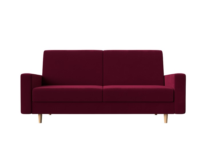 Прямой диван Бонн, Бордовый (микровельвет) в Петрозаводске - изображение 7