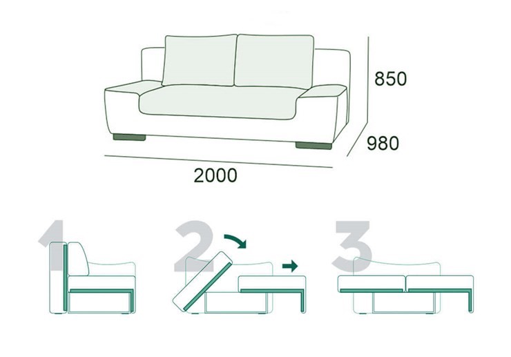 Прямой диван Бостон 3 БД в Петрозаводске - изображение 14