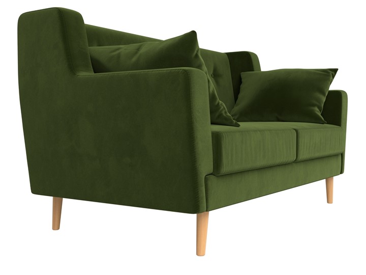 Прямой диван Брайтон 2, Зеленый (микровельвет) в Петрозаводске - изображение 2
