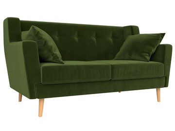 Прямой диван Брайтон 2, Зеленый (микровельвет) в Петрозаводске - предосмотр