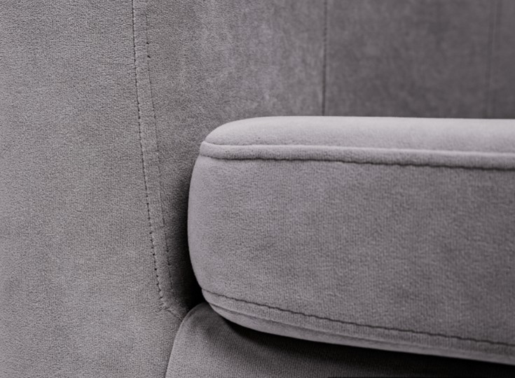 Прямой диван Брамс 2Д серый в Петрозаводске - изображение 5