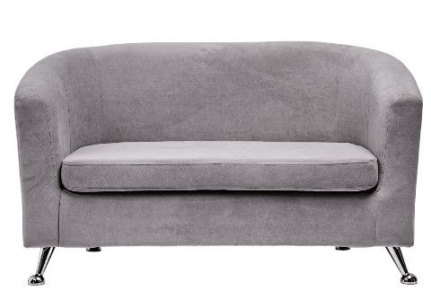 Прямой диван Брамс 2Д серый в Петрозаводске - изображение