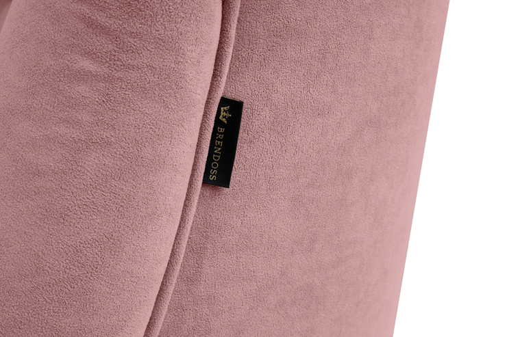 Прямой диван Бриджит розовый ножки коричневые в Петрозаводске - изображение 1