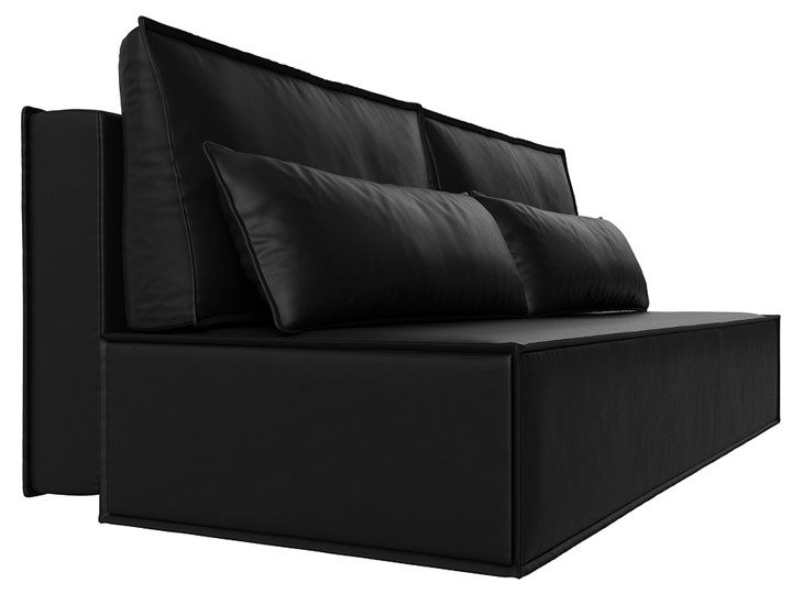 Прямой диван Фабио Лайт, Черный (Экокожа) в Петрозаводске - изображение 6