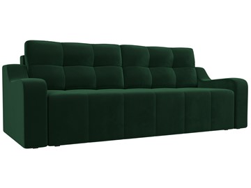 Прямой диван Итон, Зеленый (велюр) в Петрозаводске - предосмотр