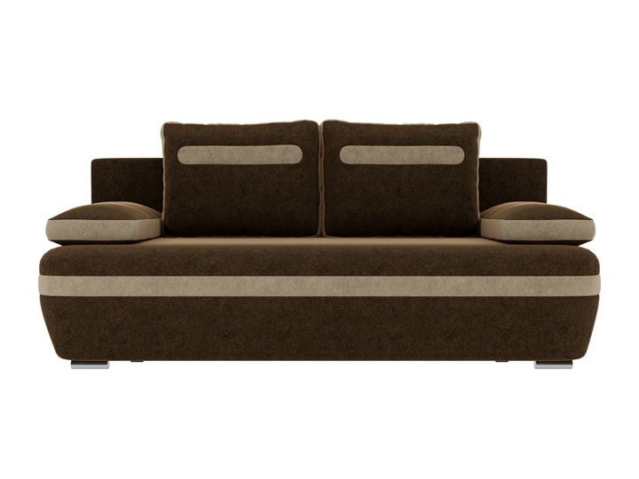 Прямой диван Каир, Коричневый/Бежевый (микровельвет) в Петрозаводске - изображение 3