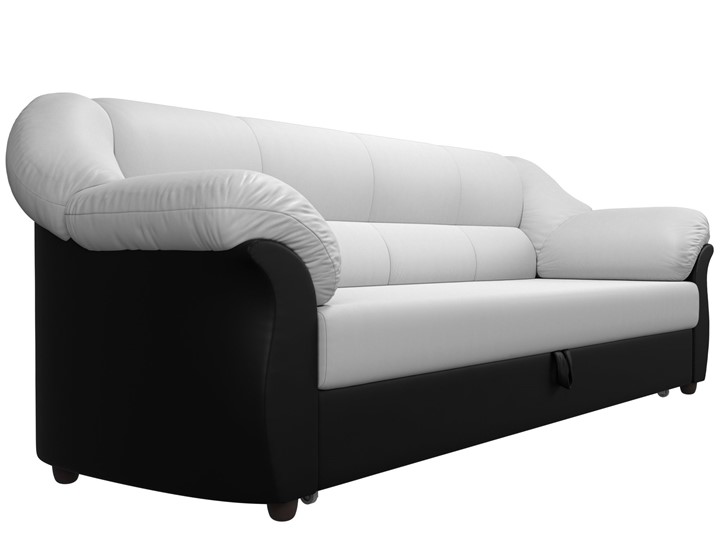 Прямой диван Карнелла, Белый/Чёрный (экокожа) в Петрозаводске - изображение 2