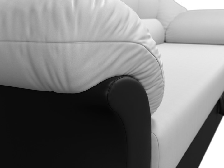Прямой диван Карнелла, Белый/Чёрный (экокожа) в Петрозаводске - изображение 3