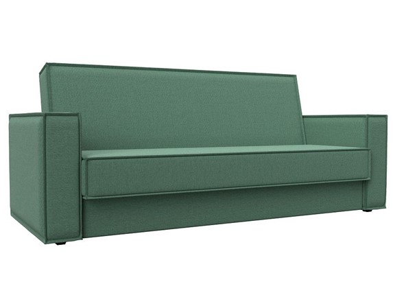 Прямой диван Куба-книжка, Амур зеленый (рогожка) в Петрозаводске - изображение