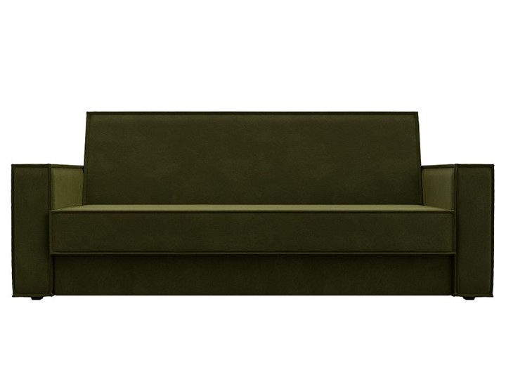 Прямой диван Куба-книжка, Зеленый (микровельвет) в Петрозаводске - изображение 4