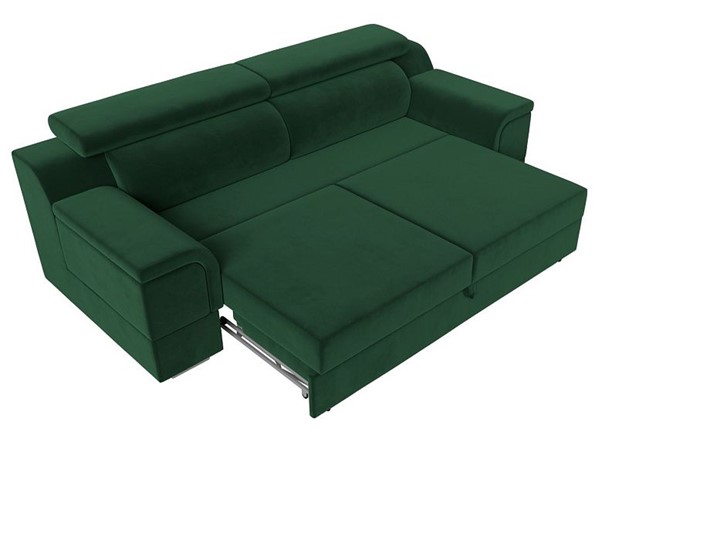 Прямой диван Лига-003 НПБ, Зеленый (Велюр) в Петрозаводске - изображение 1