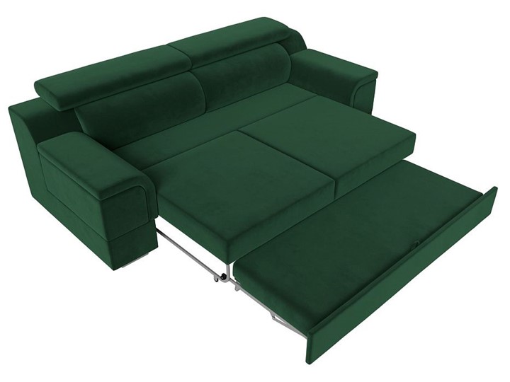 Прямой диван Лига-003 НПБ, Зеленый (Велюр) в Петрозаводске - изображение 2