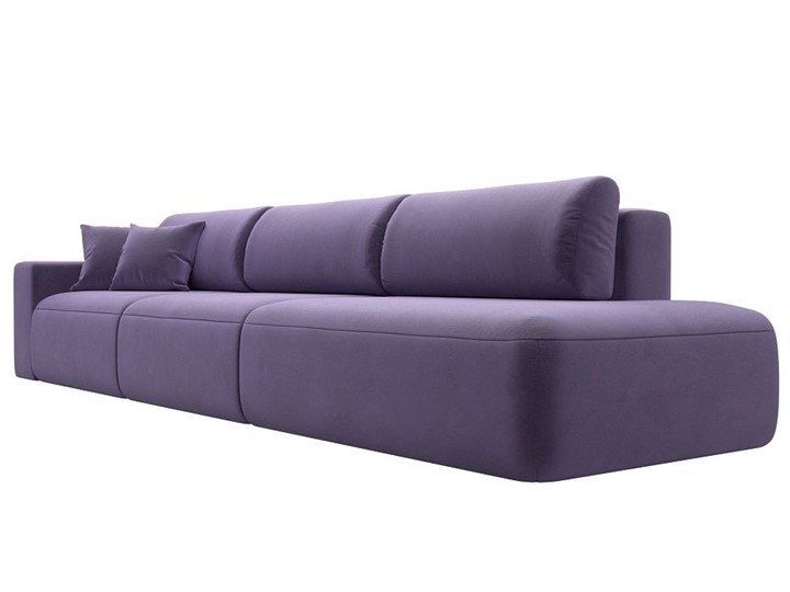 Прямой диван Лига-036 Модерн Лонг, Фиолетовый (велюр) в Петрозаводске - изображение 6