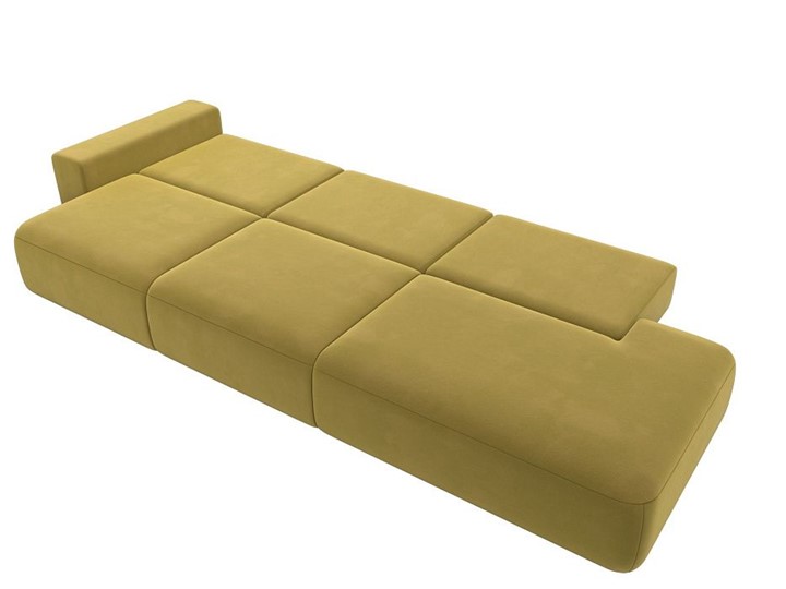 Прямой диван Лига-036 Модерн Лонг, Желтый (микровельвет) в Петрозаводске - изображение 4