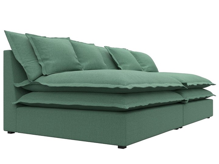 Прямой диван Лига-040, Амур зеленый (рогожка) в Петрозаводске - изображение 2