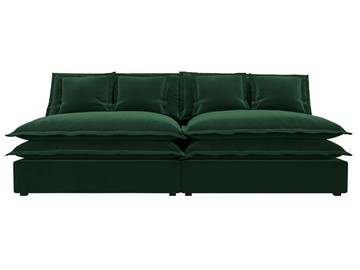 Прямой диван Лига-040, Зеленый (Велюр) в Петрозаводске - предосмотр 1