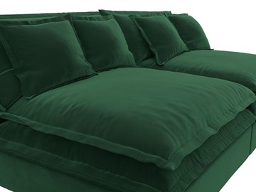Прямой диван Лига-040, Зеленый (Велюр) в Петрозаводске - предосмотр 3
