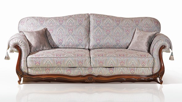 Прямой диван Лондон (4) четырехместный, механизм "Пума" (НПБ) в Петрозаводске - изображение